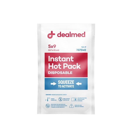 Dealmed Hot Pack Instant Disposable 5" X 9", 24/Cs, 24PK 787540